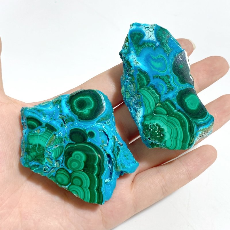 10 Pieces Beautiful Chrysocolla Mixed Malachite High Quality Specimen -Wholesale Crystals