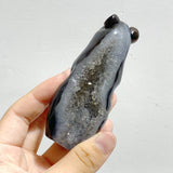 10 Pieces Beautiful Geode Druzy Agate Bear Carving - Wholesale Crystals