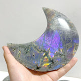 10 Pieces Beautiful Labradorite Moon Carving -Wholesale Crystals