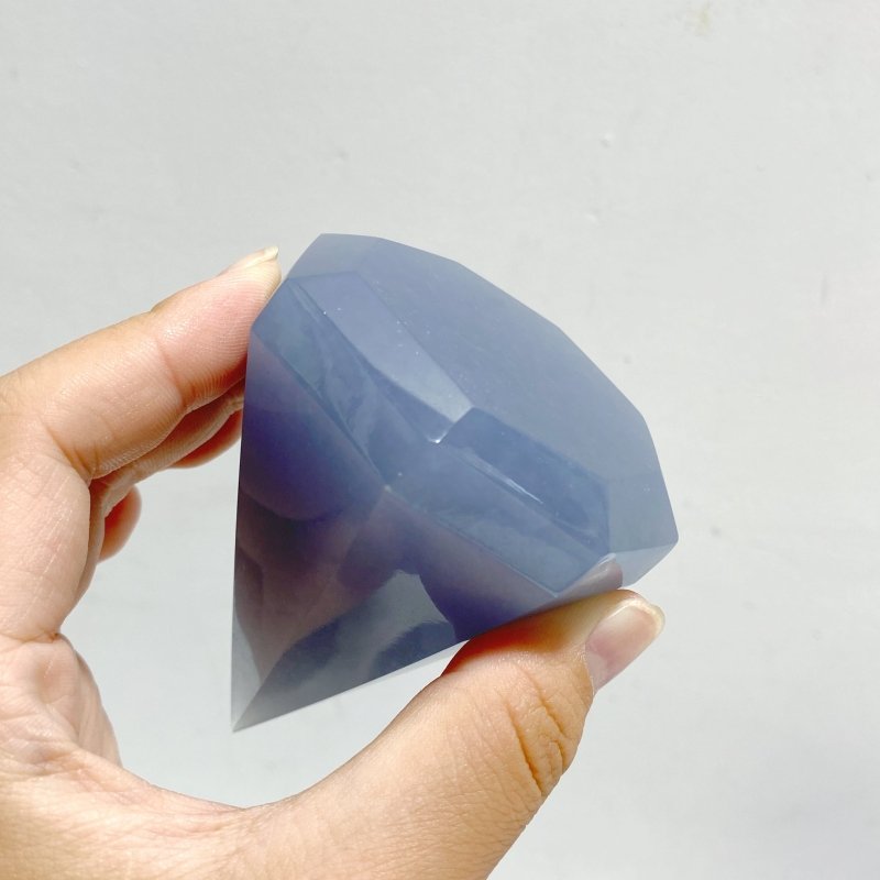 10 Pieces Blue Angelite Diamond Shape -Wholesale Crystals
