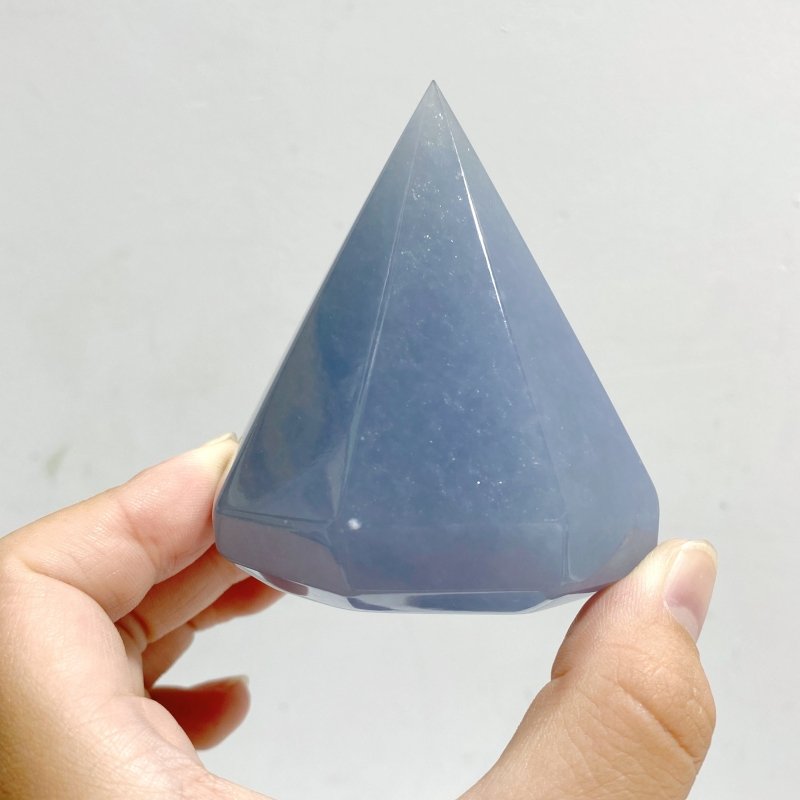 10 Pieces Blue Angelite Diamond Shape -Wholesale Crystals