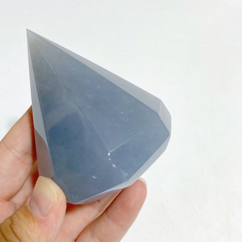 10 Pieces Blue Angelite Diamond Shape -Wholesale Crystals