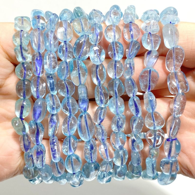 10 Pieces Blue Topaz Bracelets - Wholesale Crystals