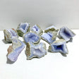 10 Pieces Geode Druzy Blue Chalcedony - Wholesale Crystals
