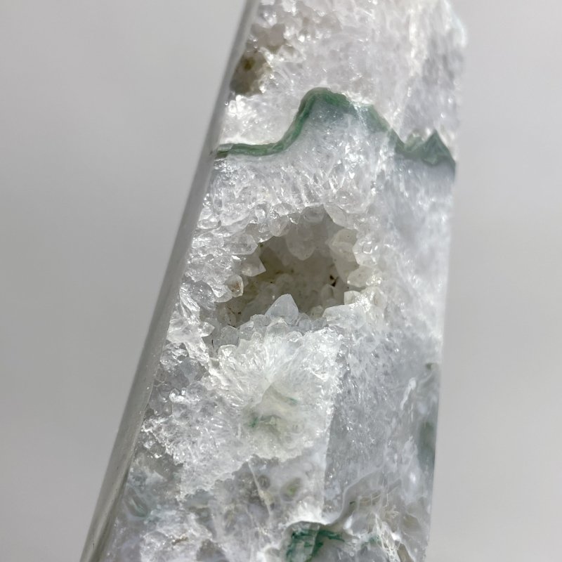 10 Pieces Geode Moss Agate Tower Points 25cm - Wholesale Crystals