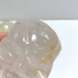 10 Pieces Hematoid Quartz Golden Fire Quartz Skull Carving - Wholesale Crystals