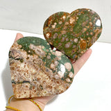 10 Pieces Large Rainforest Jasper Heart 4 -Wholesale Crystals