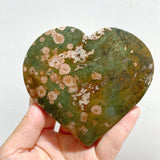 10 Pieces Large Rainforest Jasper Heart 4 -Wholesale Crystals