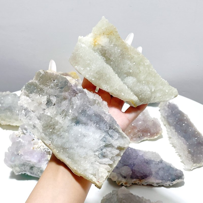 10 Pieces Natural Quartz Crystal Raw Cluster - Wholesale Crystals