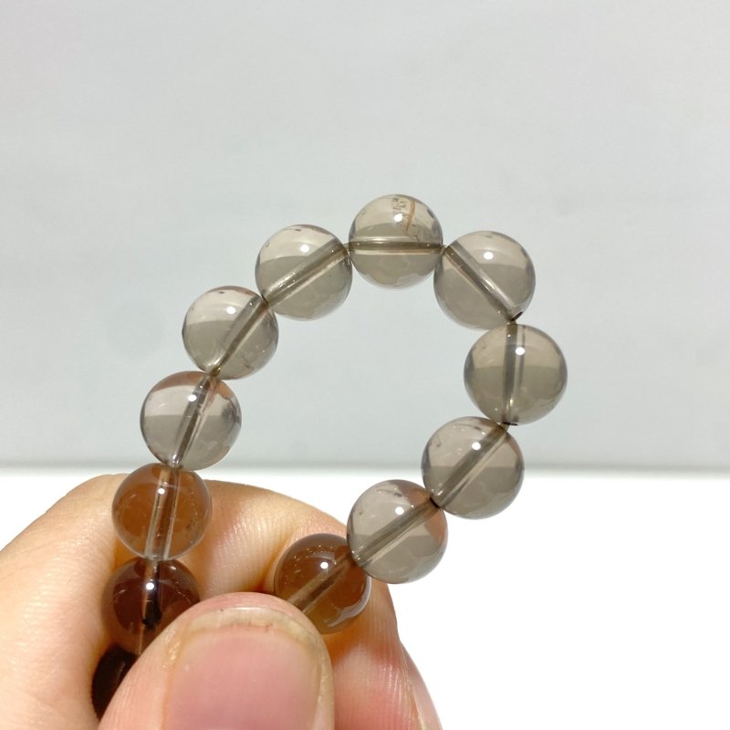 10 Pieces Six Star Line Smoky Quartz Bracelets - Wholesale Crystals