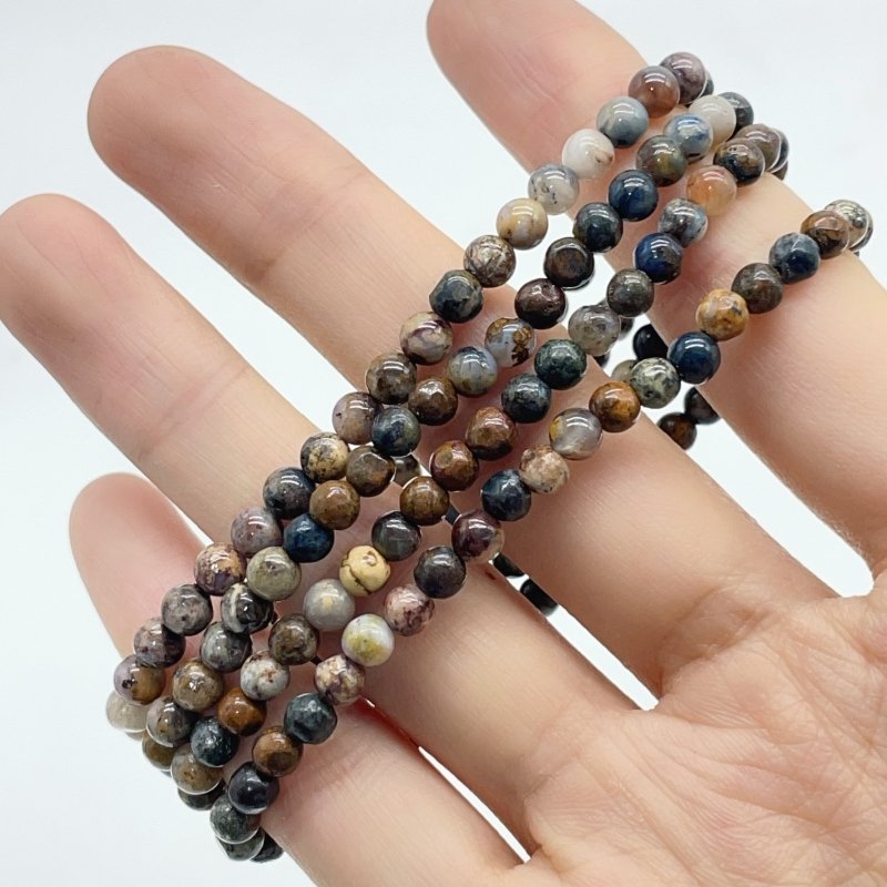 10 Types Mini Beads 4mm Bracelet Wholesale Golden Rutile Fluorite Dragon Blood Stone - Wholesale Crystals