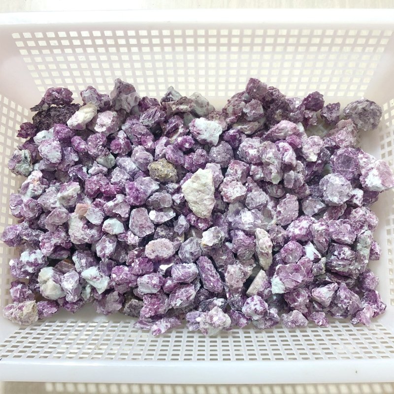 10.2lbs Raw Spark Purple Lepidolite Specimen - Wholesale Crystals