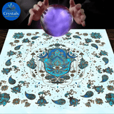 11 Mystical Runes Starry Sky Moon Phase Tarot Tablecloth - Wholesale Crystals