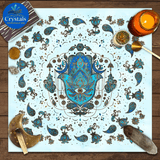 11 Mystical Runes Starry Sky Moon Phase Tarot Tablecloth - Wholesale Crystals