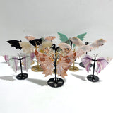 11 Pairs Wings Carving With Stand Closeout (Defect) -Wholesale Crystals