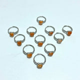 11 Pieces Beautiful Sunstone Heart Shape Ring 3 - Wholesale Crystals