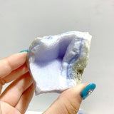 11 Pieces Geode Blue Chalcedony Druzy - Wholesale Crystals