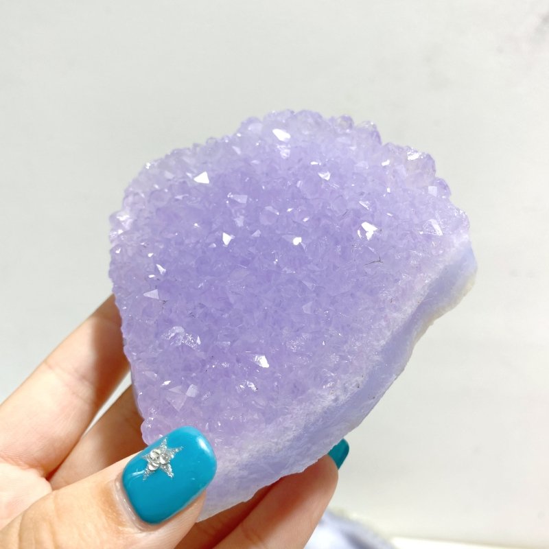 11 Pieces Geode Blue Chalcedony Druzy - Wholesale Crystals