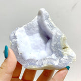 11 Pieces Geode Blue Chalcedony Druzy - Wholesale Crystals