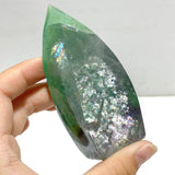 11 Pieces Large Rainbow Fluorite Mixed Color Flame High Quality - Wholesale Crystals