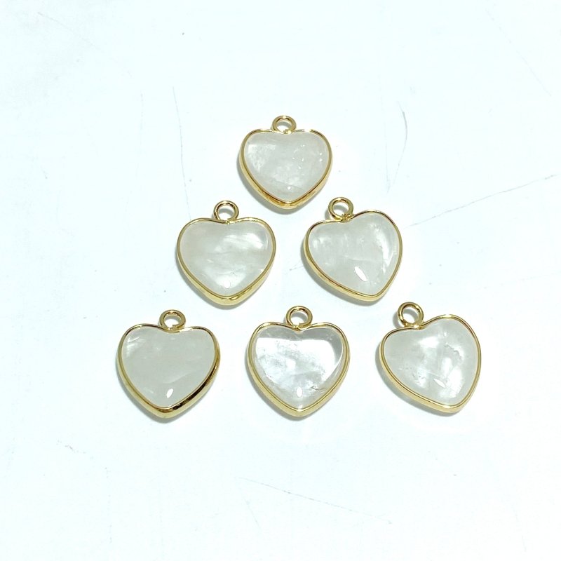 11 Types Crystal Heart Shape Pendants Wholesale Rose Quartz Chevron Amethyst Tiger Eye - Wholesale Crystals