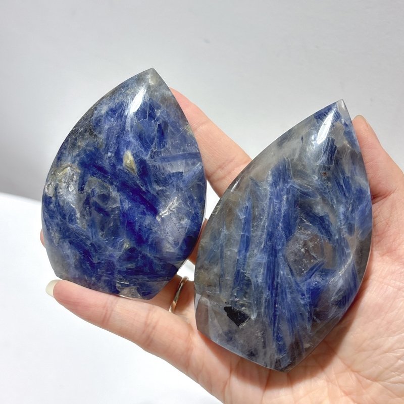 12 Pieces Beautiful Blue Kyanite Mixed Clear Quartz Arrow Head Shape Carving - Wholesale Crystals