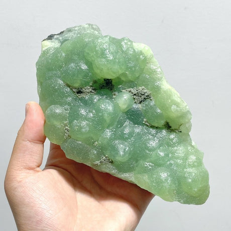 12 Pieces Beautiful Prehnite Raw Stone Specimen - Wholesale Crystals