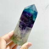 12 Pieces Feather Fluorite Four - Sided Tower Points - Wholesale Crystals