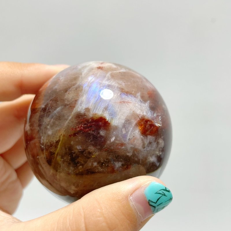 12 Pieces Fire Quartz Mixed Moonstone Spheres - Wholesale Crystals