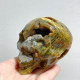 12 Pieces Geode 6th Vein Ocean Jasper Skull Carving -Wholesale Crystals