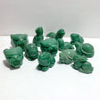 12 Pieces Green Aventurine Mixed Animals Carving - Wholesale Crystals