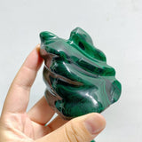 12 Pieces Malachite Flame Carving -Wholesale Crystals