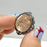 12 Pieces Rare Fire Quartz Dentritic Quartz Different Styles Ring - Wholesale Crystals