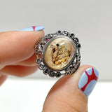 12 Pieces Rare Fire Quartz Dentritic Quartz Different Styles Ring - Wholesale Crystals
