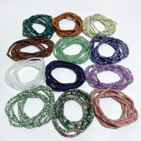 12 Types Bracelets Wholesale Caribbean Calcite Ocean Jasper -Wholesale Crystals