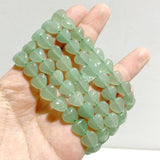 12 Types Heart Shape Bracelet Wholesale Green Aventurine Obsidian Ocean Jasper - Wholesale Crystals