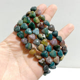 12 Types Heart Shape Bracelet Wholesale Green Aventurine Obsidian Ocean Jasper - Wholesale Crystals