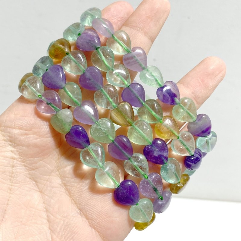12 Types Heart Shape Bracelet Wholesale Green Aventurine Obsidian Ocean Jasper - Wholesale Crystals