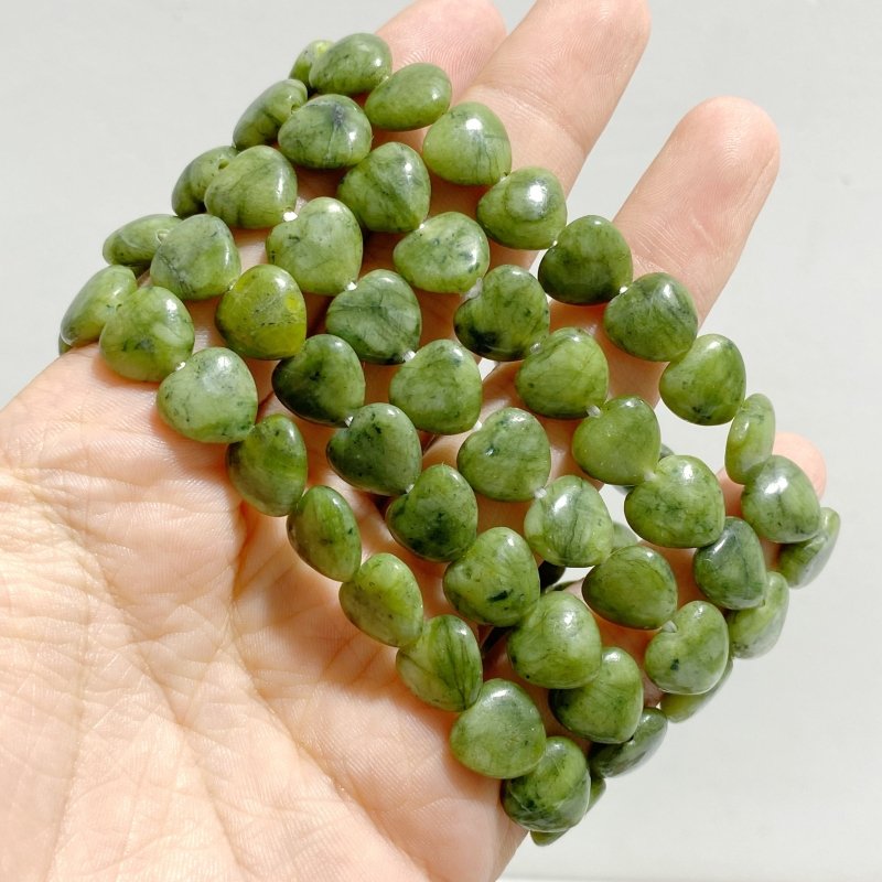 12 Types Heart Shape Bracelet Wholesale Green Aventurine Obsidian Ocean Jasper - Wholesale Crystals