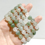 12 Types Heart Shape Bracelet Wholesale Green Aventurine Obsidian Ocean Jasper - Wholesale Crystals
