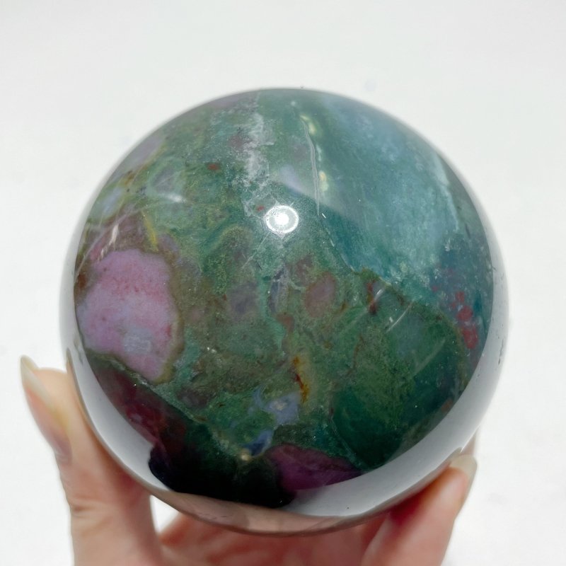 13 Pieces Beautiful Ocean Jasper Spheres - Wholesale Crystals