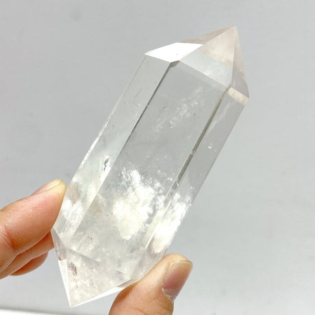 13 Pieces Clear Quartz Double Points - Wholesale Crystals