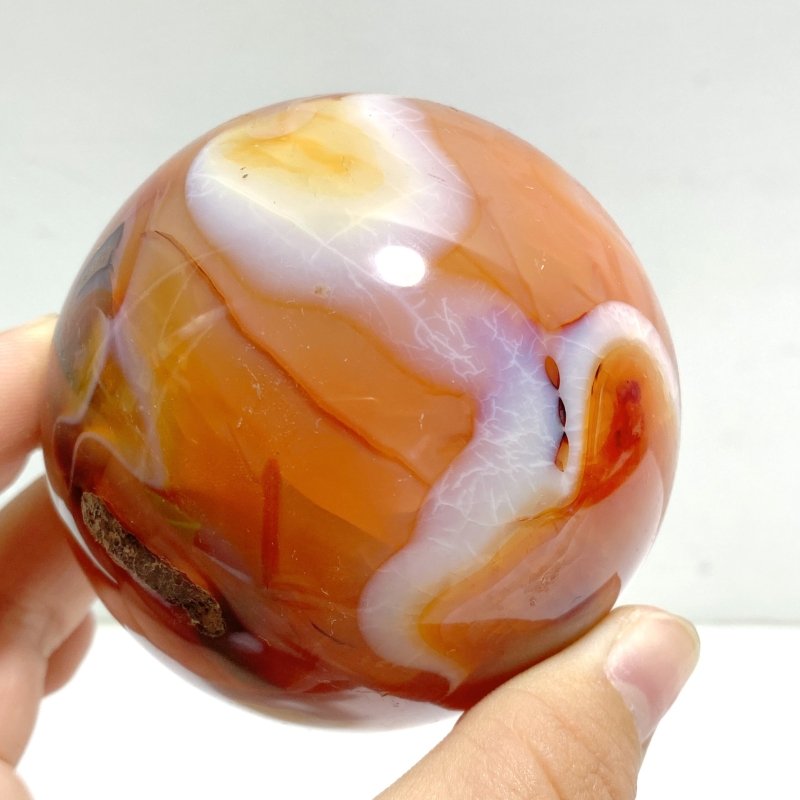 13 Pieces Large Carnelian Stone Spheres - Wholesale Crystals