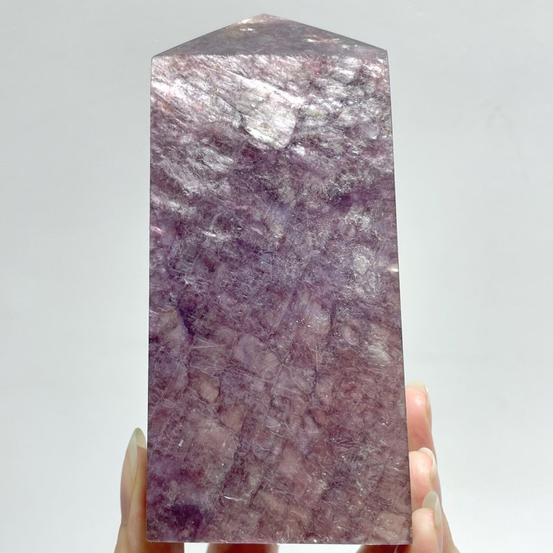 13 Pieces Purple Spark Lepidolite Four - Sided Tower - Wholesale Crystals