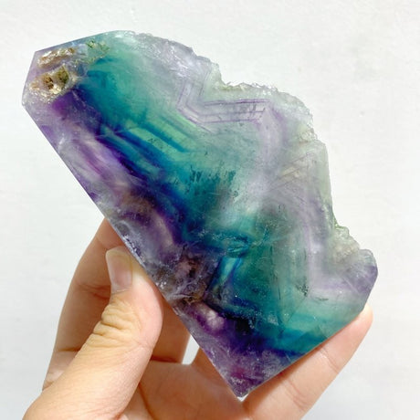 13 Pieces Rainbow Fluorite Raw Side Tower - Wholesale Crystals