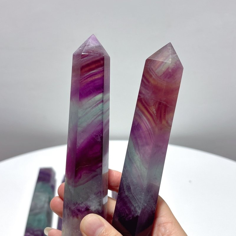 13 Pieces Rainbow Fluorite Tower - Wholesale Crystals