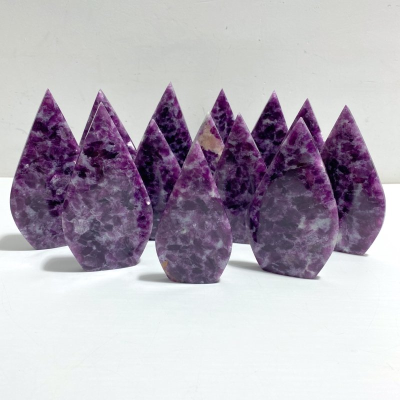 13 Pieces Spark Lepidolite Arrow Head Shape - Wholesale Crystals