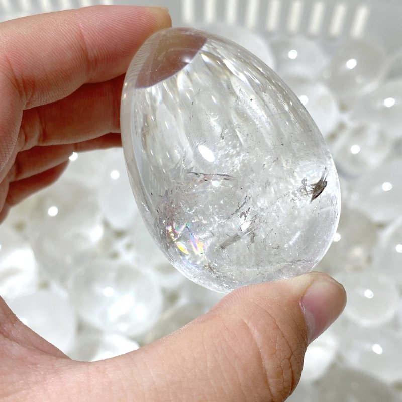 139 Pieces Clear Quartz Eggs (Sea Freight Only) -Wholesale Crystals