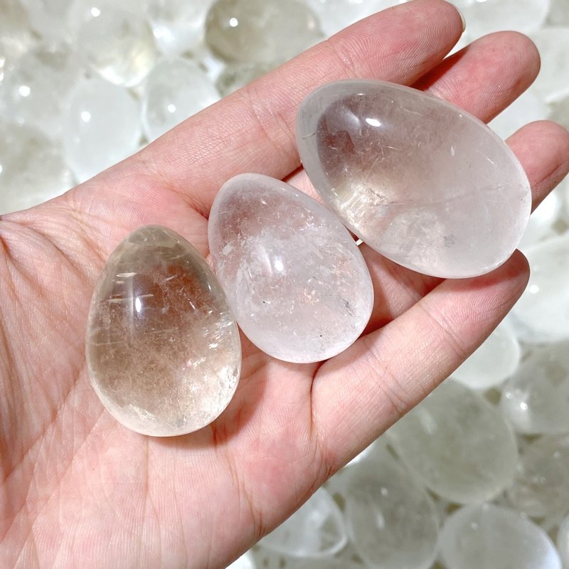 139 Pieces Clear Quartz Eggs (Sea Freight Only) -Wholesale Crystals