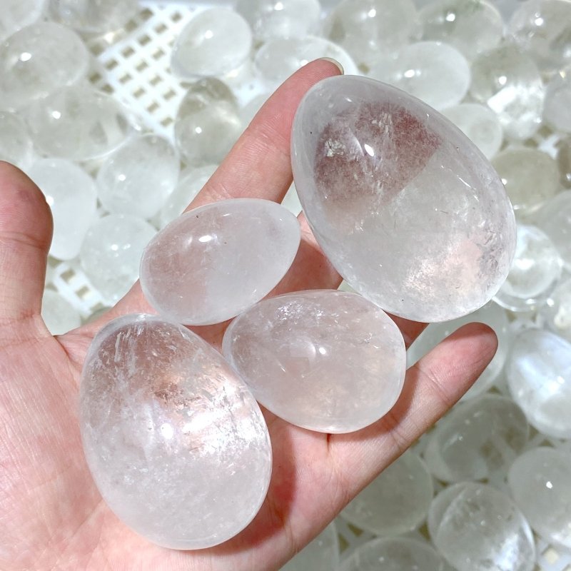 139 Pieces Clear Quartz Eggs (Sea Freight Only) -Wholesale Crystals